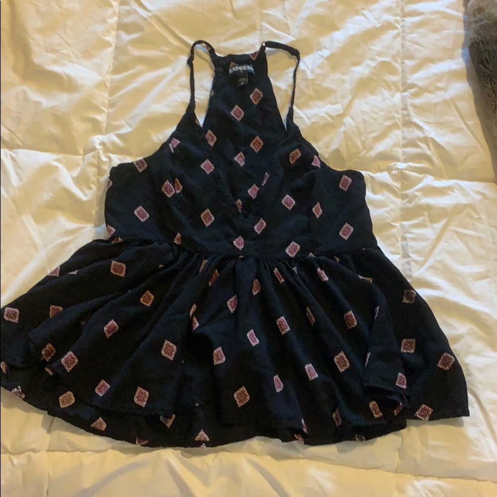 Pink Patterned Tank top